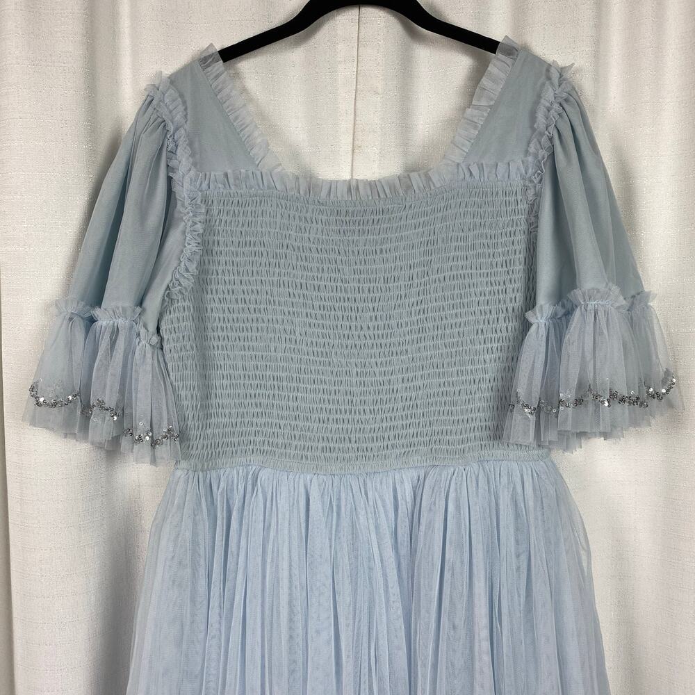 JessaKae Pale Blue Tiered Midi Dress - Picture 10 of 15